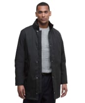 Men's Barbour Winter Powell Waterproof Jacket - Black