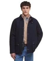 Men's Barbour Bedale Wool Jacket - New Navy