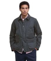 Men's Barbour Ambleside Waxed Jacket - Grey