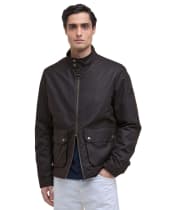 Men's Barbour International Lutlaw Harrington Waxed Jacket - Rustic