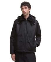 Men's Barbour Re-Engineered Bardon Spey Waxed Jacket - Black