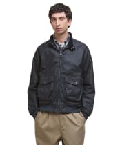 Men's Barbour Modern Royston Waxed Jacket - Navy