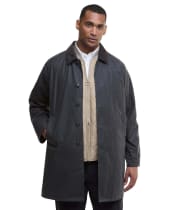 Men's Barbour Lorden Waxed Mac - Grey