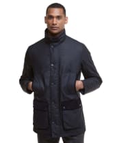 Men's Barbour Modern Border Wax Jacket - Navy
