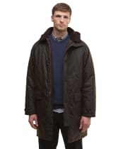 Men's Barbour Beaudale Wax Trench Coat - Dark Brown