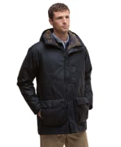 Men's Barbour Bedale Wax Parka - Navy