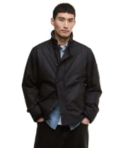 Men's Barbour International Mayburn Waxed Jacket - Black