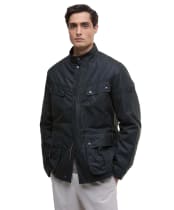Men's Barbour International Dukeley Wax Jacket - Sage