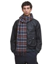 Barbour Tartan Lambswool Scarf - Midnight Oak Tartan