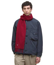 Barbour Plain Lambswool Scarf - Biking Red