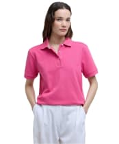 Women's Barbour Bowford Polo Top - Rose Pink