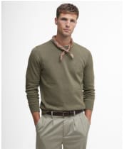 Men's Barbour Pima Cotton Crew Neck Sweater - Vintage Khaki