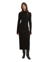 Leia Midi Dress - Black