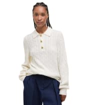 Women's Barbour Evie Knitted Jumper - Cloud