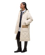 Women's Barbour Braidley Quilted Jacket - Oatmeal / Ancient Tartan