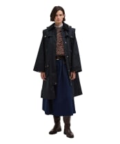 Women's Barbour Bilsdale Showerproof Jacket - Dark Navy / Dress Tartan