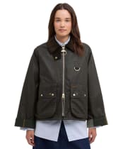 Women's Barbour Kearton Waxed Jacket - Archive Olive / Ancient