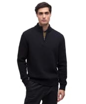 Men's Barbour International Enfield Funnel Neck Jumper - Black