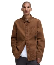 Men's Barbour Bowland Garment Dyed Overshirt - Umber