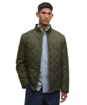 Men's Barbour City Harrington Quilted Jacket - Olive