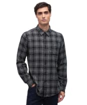 Men's Barbour International Basset Long Sleeved Shirt - Black