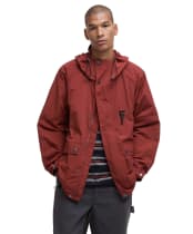 Men's Barbour Rig Showerproof Jacket - Fired Brick