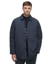 Men's Barbour Wadded Lorden Showerproof Mac - Dark Navy
