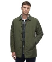 Men's Barbour Wadded Lorden Showerproof Mac - Olive