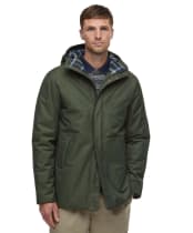 Men's Barbour Modern Lorden Showerproof Mac - Olive