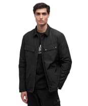 Men's Barbour International Padded Ariel Shirt Jacket - Black