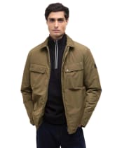 Men's Barbour International Padded Ariel Shirt Jacket - Light Sage