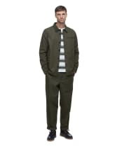 Men's Barbour Cole Relaxed Fit Poplin Trouser - Olive