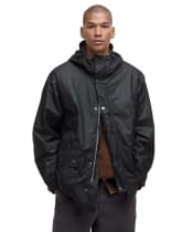 Men's Barbour Tide Waxed Jacket - Black