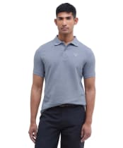 Men's Barbour Sports Polo 215G - Washed Blue