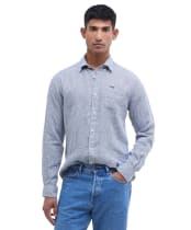 Men's Barbour Linton Tailored Shirt - Navy