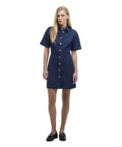 Women's Barbour Maia Denim Mini Dress - Rinse Wash Denim