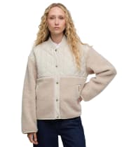 Women's Barbour Wetherby Fleece - Oatmeal / Silver Cloud