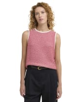Women's Barbour Amanda Knitted Vest - Poppy Red