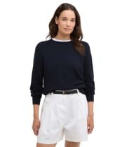 Women's Barbour Oakley Knitted Jumper - Navy