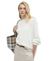 Women's Barbour Gabby Knitted Jumper - Cloud