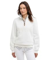 Women's Barbour Cynthia Half Zip Sweatshirt - Cloud