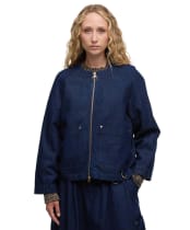 Women's Barbour Saima Denim Overshirt - Rinse Wash Denim
