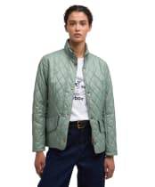 Women's Barbour Flyweight Cavalry Quilted Jacket - Blue Sage