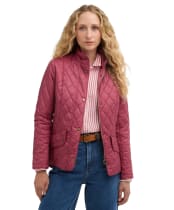 Women's Barbour Flyweight Cavalry Quilted Jacket - Wildberry