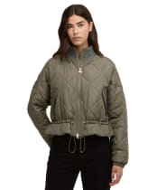 Women's Barbour International Pagan Quilted Jacket - Dusky Khaki