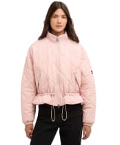 Women's Barbour International Pagan Quilted Jacket - Desert Pink
