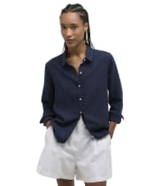 Women's Barbour Marine Shirt - Navy