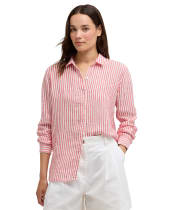 Women's Barbour Marine Shirt - Poppy Red Stripe