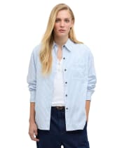 Women's Barbour Polly Striped Shirt - Chambray Stripe