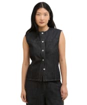 Women's Barbour Myra Denim Shirt - Black Denim